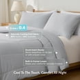 thumbnail image 2 of Breescape Essentials B-COOL Cooling Comforter, Grey, Full/Queen, 2 of 13
