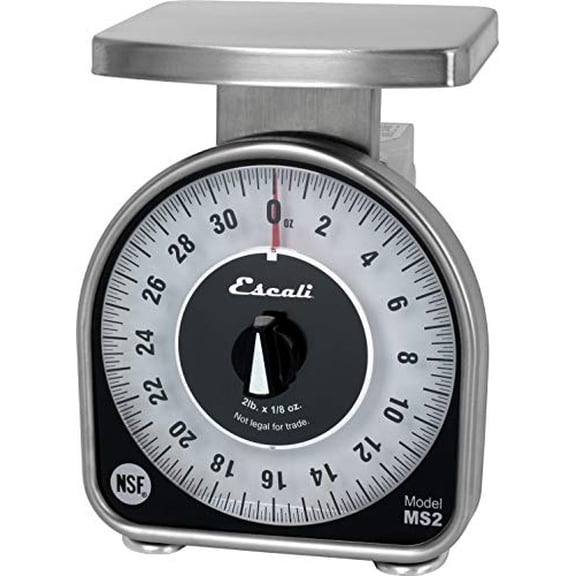 San Jamar SCMDL2 Mechnical Dial Food/Kitchen Scale, 2 lb Capacity