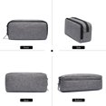 thumbnail image 6 of Della Gao Big Capacity Pencil Pen Case Nylon Large Pencil Pouch Simple Stationery Bag Office Organizer Pen Bag for Men Women - Grey, 6 of 12
