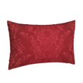thumbnail image 2 of Binfone Vintage Burgundy Standard Size Pillowcase, Long Staple Pure Cotton Envelope Closure Pillow Cover (Pillow core not included),16"x24", 2 of 7
