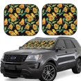 thumbnail image 2 of Uemuo Sunflowers And Bird Printed 2 PCS Car Windshield Sun Shade, Auto Sun Heat and UV Rays Blocker, Foldable Automotive Front Window Sunshade Protector, 2 of 7