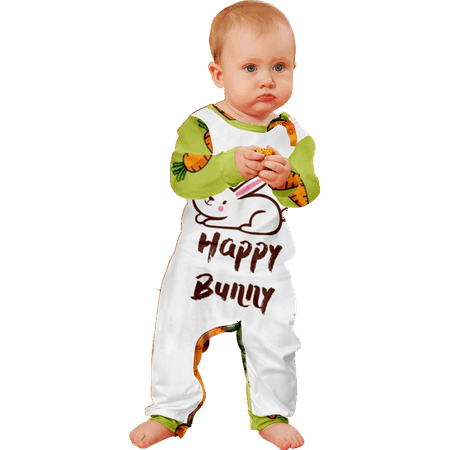 

Easter Outfit Baby Girl-Girl s Pajamas Set Cute Printed Long Sleeve Top And Long Pants Sleepwear Pjs Sets Easterr Bunny Egg Carrot Kawaii Pajamas Baby Size 60