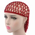 thumbnail image 6 of Siminsem Soft Hairnet Hair A 2Pc Mesh Hair Net Soft Rayon Knit Hat Sleeping Crochet Hairnet Long Hair Net, 6 of 7