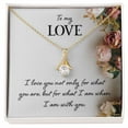 thumbnail image 2 of To My Love I Love You Not Only Alluring Ribbon Necklace Message Card, 2 of 20