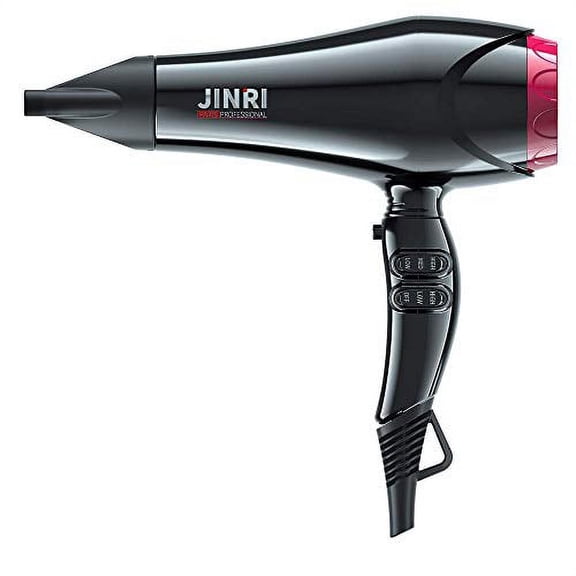 Jinri Professional 1875W AC motor Negative Ionic Ceramic Hair Dryer With 2 Speed and 3 Heat Settings Cool Shut Button,Powerful,Lightweight,Travel Hair Dryer Blow dryer