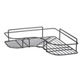 thumbnail image 2 of Estante triangular de hierro negro, montaje adhesivo sin perforaciones para maximizar el espacio en cualquier rincón, ideal para baño, cocina, oficina o lavandería., 2 of 6