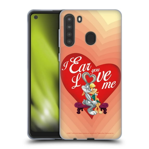 Head Case Designs Officially Licensed Looney Tunes Season Bugs Bunny Love Lola Bunny Soft Gel Case Compatible with Samsung Galaxy A21 (2020)