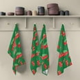 thumbnail image 5 of Dreamtimes Green Christmas Seamless Kitchen Towels Set of 1 Dishcloths Hand Towels Tea Towels Ultra Absorbent for Cleaning Washing Drying Dishes Tableware 28'' x 18'', 5 of 7