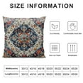 thumbnail image 5 of Nawypu Boho Pillow Covers Blue Orange Pink Throw Pillows Vintage Ethnic Carpet Bohemian Coral Floral Print Decorative PillowCase Farmhouse Cushion Case Decor for Home Sofa Couch Bed, 5 of 5