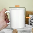thumbnail image 2 of 6PCS 11oz Sublimation Ceramic Mugs with Handles White Blank Cups for DIY Printing Personalized Gifts Coffee or Tea, 2 of 5