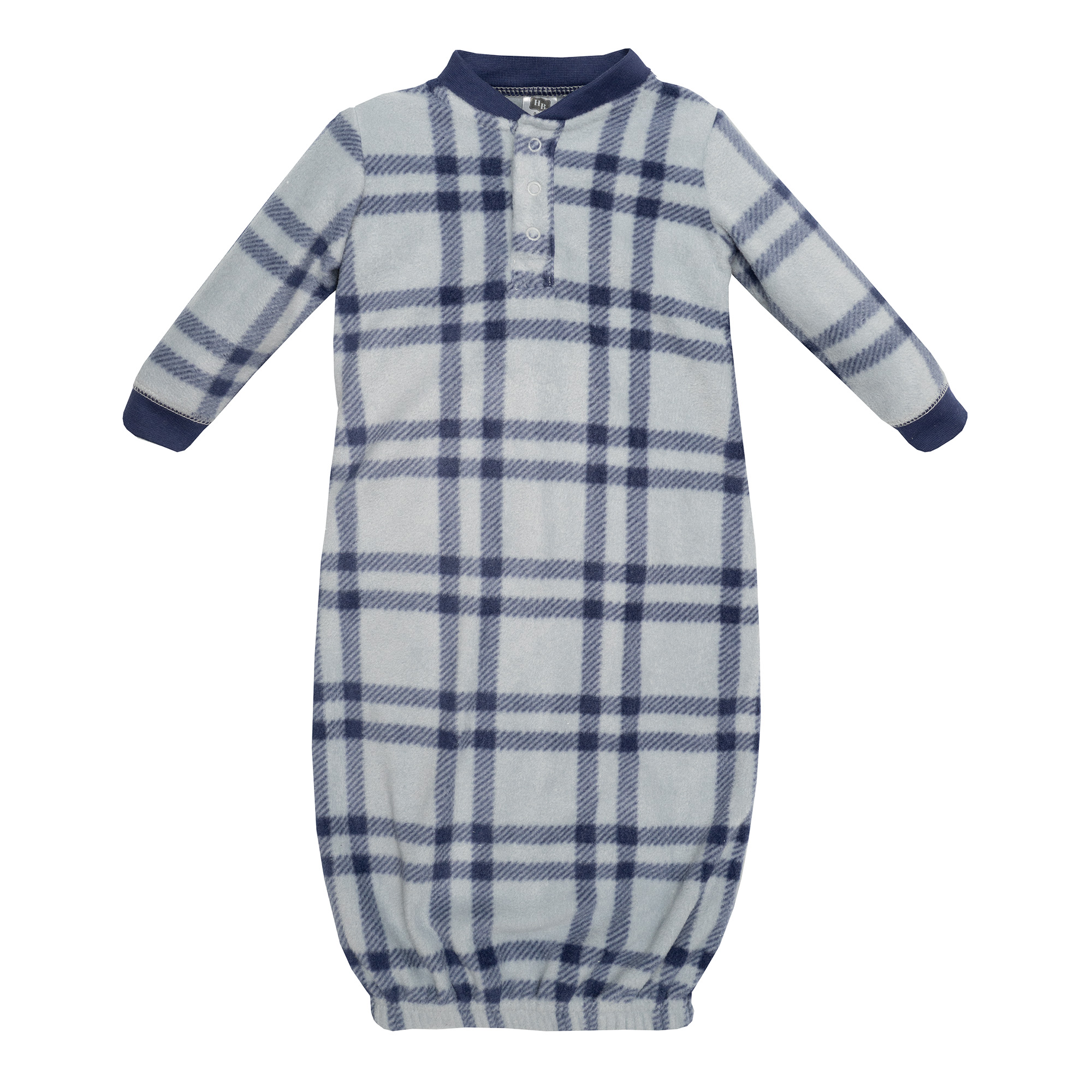 Hudson Baby Infant Boys Fleece Gowns, Construction Trucks, 0-6 Months