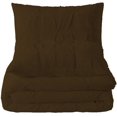 thumbnail image 5 of 1 Pcs Pinch Pleated Duvet Cover 100% Egyptian Cotton 1000 Thread Count with Zipper Closure & Corner Ties Pintuck Bedding Duvet Cover - Full/Queen Size (90" x 90") Inch, Chocolate, 5 of 7
