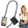 thumbnail image 1 of Correa de teléfono con cartera XANGNIER ajustable antirrobo negra, 1 of 7