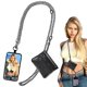 thumbnail image 1 of Correa de teléfono con cartera XANGNIER ajustable antirrobo negra, 1 of 7
