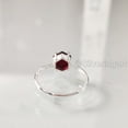 thumbnail image 5 of Hexagon Garnet Ring, 925 Sterling Silver Ring, Women Ring, Natural Garnet, January Birthstone, Christmas, Thanksgiving, Tiny Dainty Ring, Handmade, Statement Jewelry, Wedding, Anniversary Gift, 5 of 7