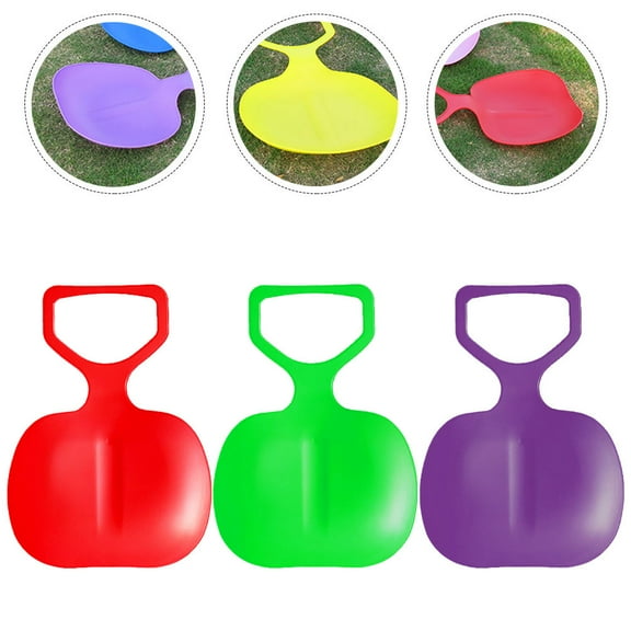 Worgeous  3 Pcs Grass Board Snow Sled Kids Sleds for Snowboards Skis Baby Toddler
