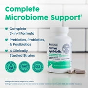 NativePath Synbiotic Gut Health Capsules, 3-in-1 Prebiotic, Probiotic & Postbiotic with Tributyrin & Inulin, 60 Count
