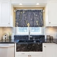 thumbnail image 6 of Coolnut Mushroom Kitchen Curtains 2 Panels, UV Protected Tier Curtains Half Window Curtains for Guest Room Bathroom Sink Laundry Room Basement,36"x 27", 6 of 6