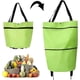 thumbnail image 1 of Carrito de compras plegable 2 en 1 con cremallera de dos etapas y ruedas. Bolsa de compras., 1 of 3