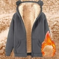 thumbnail image 7 of Bibifish Mens Womens Zip Up Hoodie Tops Solid Color Full Zip Lined Sweatshirts Warm Cozy Unisex Winter Jackets With Side Pockets, 7 of 7