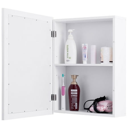 Gymax Bathroom Mirror Cabinet Wall Mounted Kitchen Medicine Gymax Bathroom Mirror Cabinet Wall