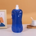 thumbnail image 2 of LYMAYTER Bouteille d'Eau Pliable 480ml Pochette d'Eau Réutilisable Randonnée Camping Voyage Sports Pliable Portable Étanche, 2 of 8