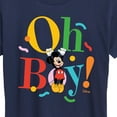 thumbnail image 3 of Disney - Mickey Oh Boy - Women's Short Sleeve Graphic T-Shirt, 3 of 5