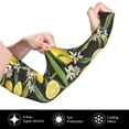 thumbnail image 2 of Fotbe Lemon Fruits Flowers Leaves Mangas para Brazos con Protección Solar UV- Cubrebrazos para Tatuajes – Mangas Deportivas Refrigerantes UPF 50 para Hombre y Mujer, 2 of 7