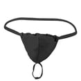 thumbnail image 1 of WZXFASHION Men's Fashion Sretch G-string T-back Micro Thong Briefs Underwear Intimates Black One size, 1 of 4