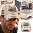 thumbnail image 6 of Unisex 9/11 Never Forget Hat 911 Memorial 25th Anniversary Cap Retro Patriotic American Flag Hats for Men Women, 6 of 7