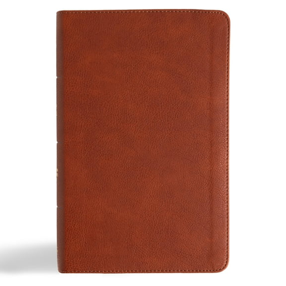 CSB Single-Column Personal Size Reference Bible, Burnt Sienna Leathertouch, (Hardcover)