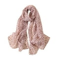 thumbnail image 2 of Pavied Scarf for Women Shawl Wraps Classic Leopard Print Chiffon Scarf Women's Thin Shawl Silk Scarf Pink A, 2 of 3