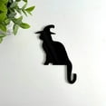 thumbnail image 2 of Black Cats Decoration, Halloween Wall Art, Reversible Thin Black Cat Shelf Ornaments for Home Office, Lightweight Whimsical Cat Figurines, Indoor Outdoor Decorative Accents, 2 of 5
