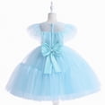 thumbnail image 6 of NIEWTR Infant Toddler Lace Beautiful Tulle Tutu Dress Baby Girl Wedding Flower Girl Formal Gown(Sky Blue,7-8 Years), 6 of 9