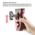 thumbnail image 4 of Camera Cage Side Handle Grip, Sliding Groove Structure Comfortable Side Wooden Handle Grip  for Microphone, 4 of 7
