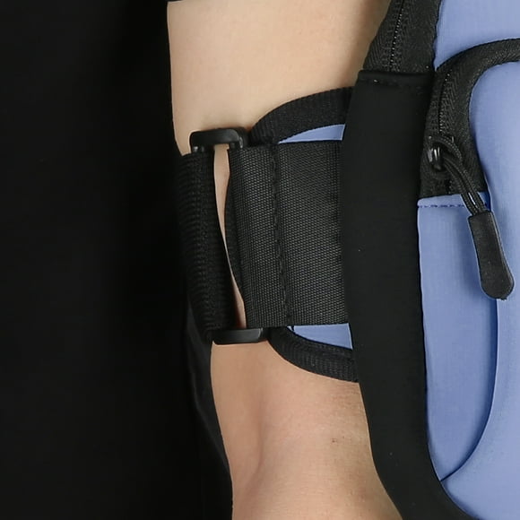 Brazalete, Cómodo Y Transpirable Brazalete Impermeable De 0,06 Kg/2,1 Oz Impermeable A Prueba De Sudor Con 2 Bolsillos Para Levantamiento De Pesas Para Teléfono Móvil