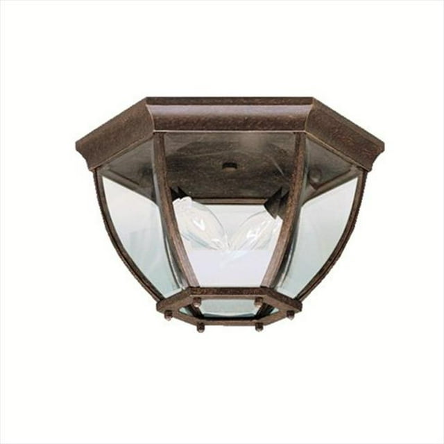 Kichler 2 Light Outdoor Flush Mount in Tannery Bronze