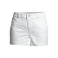 thumbnail image 6 of Time and Tru Women's Mid Rise Rolled Cuff 4" Denim Short, 6 of 6