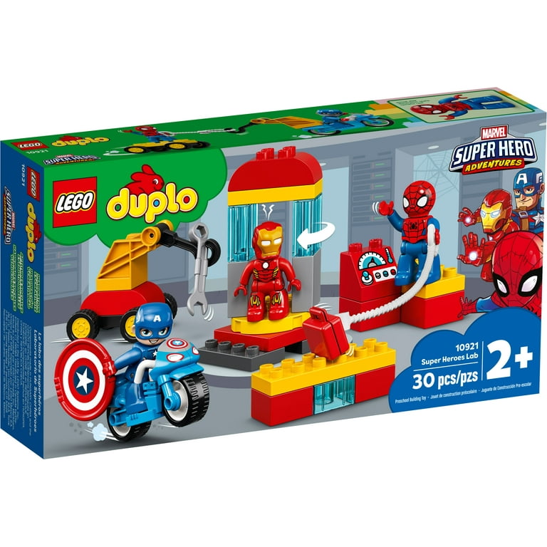LEGO DUPLO Marvel Avengers Super Heroes Lab 10921 Spiderman Set for Toddlers 30 Pieces Walmart