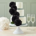 thumbnail image 3 of Gold Roses Artificial Flowers, 1 Pack Fake Silk Gold Flowers Real Looking Faux Blossom Rose Flower Head for Wedding Bouquet Party Decor DIY Crafts Floral Arrangements (Black), 3 of 5