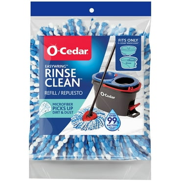 O-Cedar RinseClean Spin Mop Head Replacement, Machine Washable Microfiber Refill