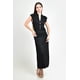 thumbnail image 1 of Vestido midi con detalle drapeado Roman Fashion /Juvenil, 03251 (Negro) negro G, 1 of 5