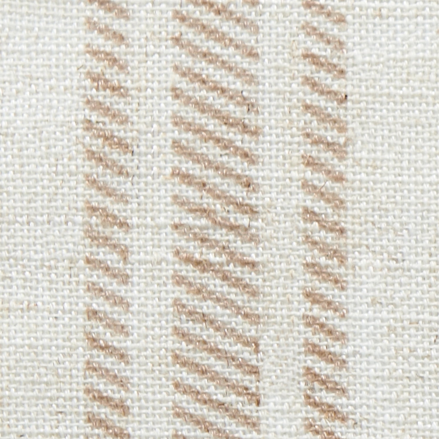 Twill Striped Taupe on Beige