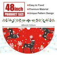 thumbnail image 3 of Christmas Tree Skirt Red Tree Skirts Great Dane Xmas Tree Skirt Tree Mat 48 Inch Dog Winter Christmas Decorations for Home, 3 of 6