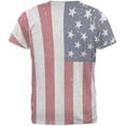 thumbnail image 2 of 4th of july american flag distressed men's soft t-shirt, 2 of 2