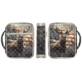 thumbnail image 6 of FOR U DESIGNS Deer American Flag Print Bible Cover for Women Men Bible Case Large Capacity Church Bag Bible Protective Tote Bag Bible Organizer Case with Zipper Pocket, 6 of 7