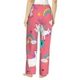 thumbnail image 3 of Sigee Yoga Unicorn Print Women's Soft Pajama Pants - Breathable and Comfortable Lounge Sleep Bottoms with Elastic Waistband and Pockets-X-Large, 3 of 9