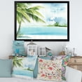 thumbnail image 3 of Designart 'Palm Beach Resort At Sunrise I' Nautical & Coastal Framed Art Print, 3 of 4