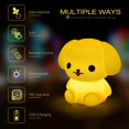 thumbnail image 2 of LED Night Lights for Nursery for Kids - USB Rechargeable Animal Silicone Lamps with Touch Sensor and Remote Control Soft and Cute Color Changing Portable Glow, 2 of 4