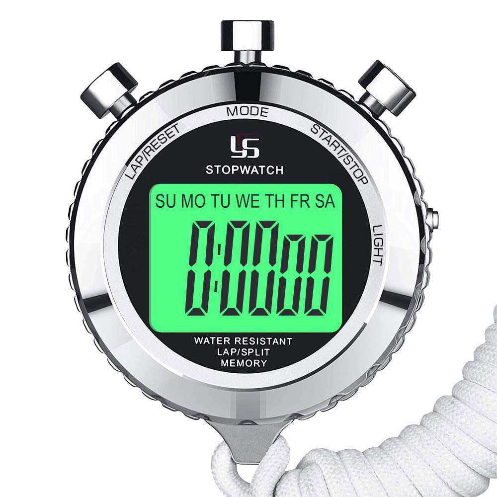 Juslike Stopwatch Metal Stopwatch Timer with Backlit 1
